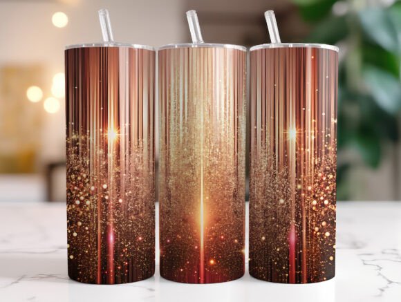 20oz Rose Gold Abstract Tumbler Wrap