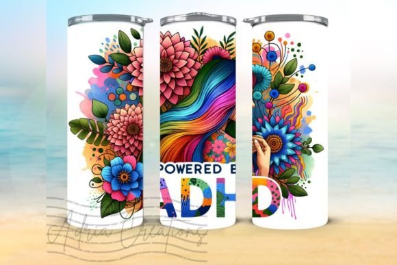 ADHD Awareness Tumbler Wrap: Graphics for Crafts