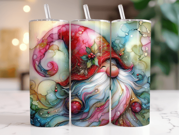 Christmas Gnome 20oz Wrap PNG Tumblers: Graphics & Tumbler Wraps
