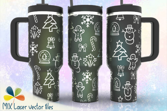 Christmas Laser Engraving 40oz Tumbler Graphics