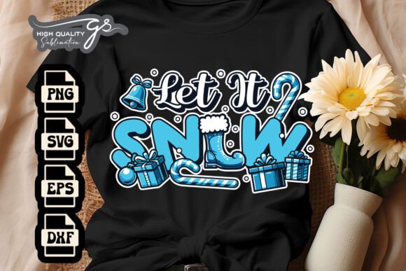 Christmas Let It Snow Sock SVG: Graphics for Crafts Done Right