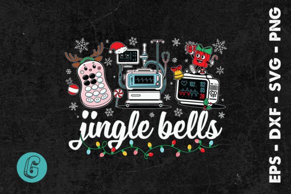 Christmas Nurse Jingle Bell SVG