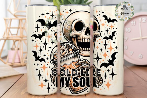Cold Like My Soul Coffee Skeleton Graphics