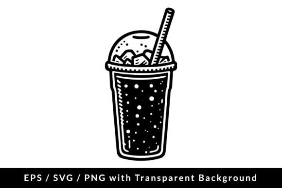 Frozen Frappe Line Art: Graphics & Illustrations for Real Publishing