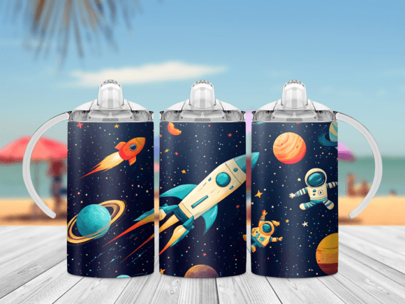 Space Astronaut Sippy Cup Wrap 12oz