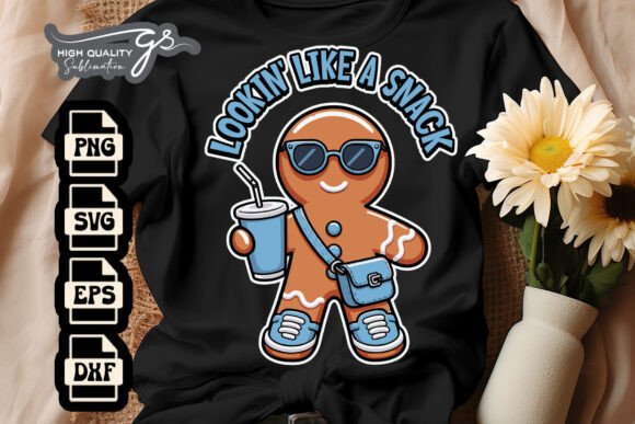 Xmas Lookin Snack Gingerbread SVG