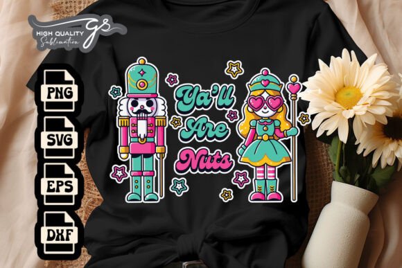 Ya ll Are Nuts Xmas Nutcrackers SVG: Graphics for Crafts & Joyful Branding